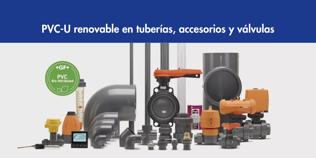 PVC-U renovable en tuberías, accesorios y válvulas